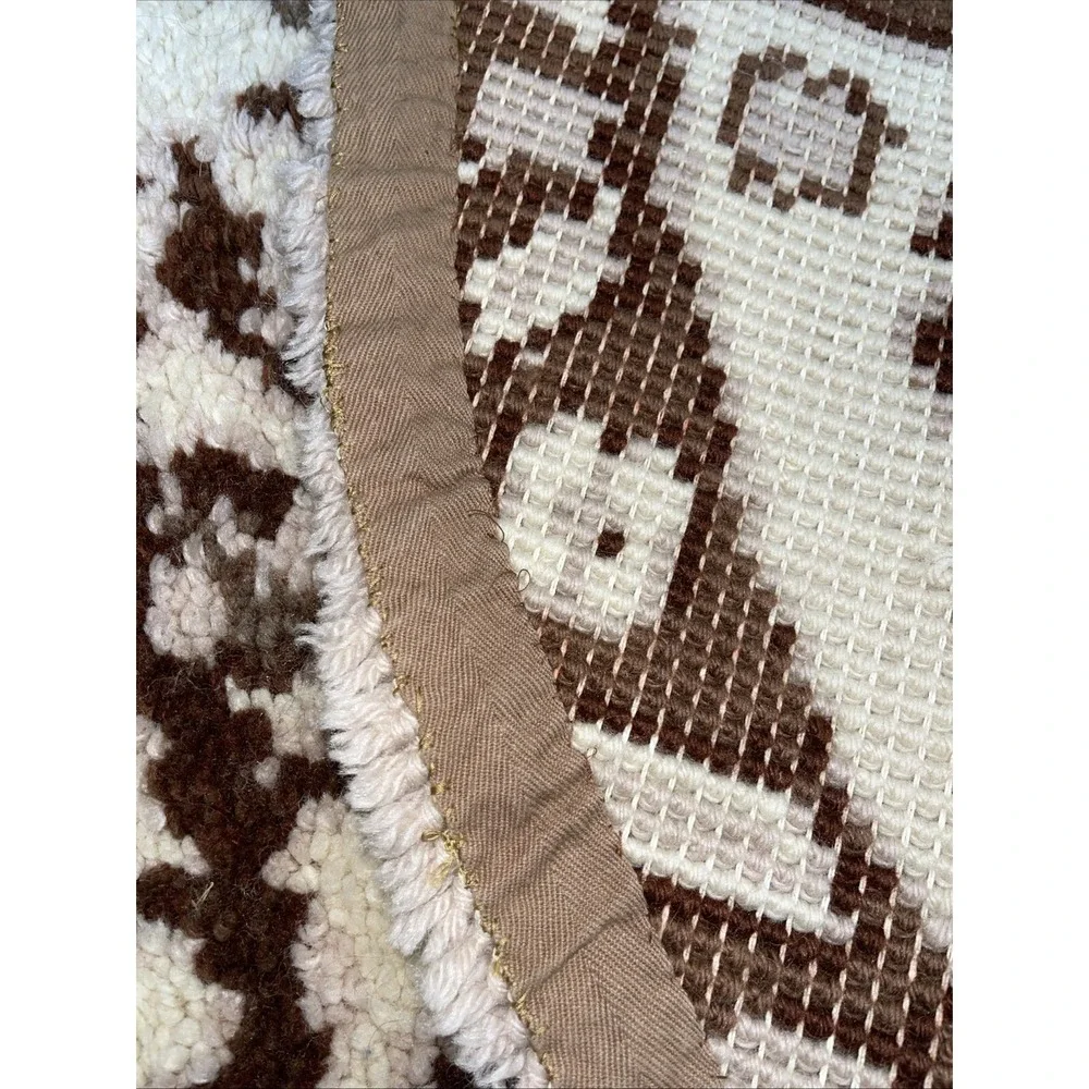 Shillcraft Wool Vintage Latch Hook Rug Kit 27X 54‎ Half Round 3b